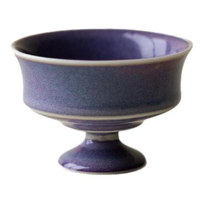 里作 日式窑变釉手工高足茶杯雍正均窑主人杯功夫茶具品茗杯单杯