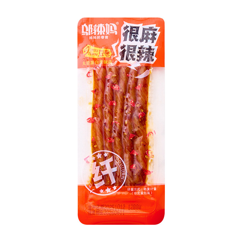 邬辣妈豆卷零食辣条儿时经典零食