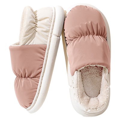 居家棉拖鞋女冬季防水可外穿
