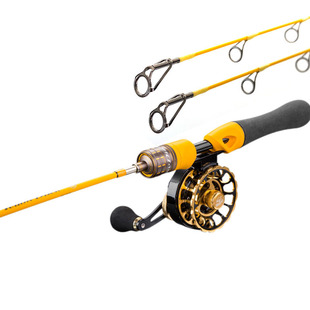 小黄鸭路亚冰钓竿套装冬钓鱼竿全套桥钓筏竿便携单竿超短抛竿渔具