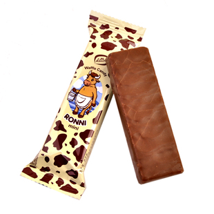 俄罗斯进口konti康吉牌罗尼巧克力威化饼干大奶牛威化500克1000克