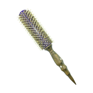 路壹特紫芯滚梳发廊专业大号猪鬃毛理发店专用造型卷发梳耐高温