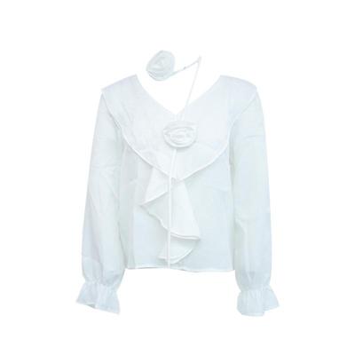 CHILLZOEV领荷叶边衬衫