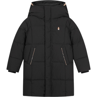 【25冬新品】暇步士童装儿童羽绒服男童三防厚外套女童长款羽绒服