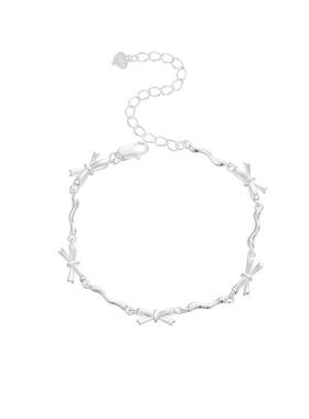 【自营】daisy beautyS925银波光蝴蝶结手链女甜美ins风百搭手饰