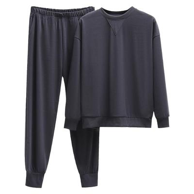 情侣德绒加绒加厚睡衣家居服套装