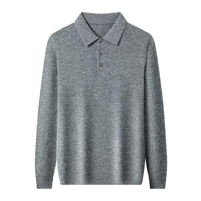 2025新款鹿王羊毛衫翻领羊绒衫