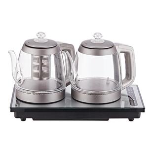 纯钛全自动双上水电热烧水壶玻璃家用泡茶专用嵌入茶台一体煮茶器