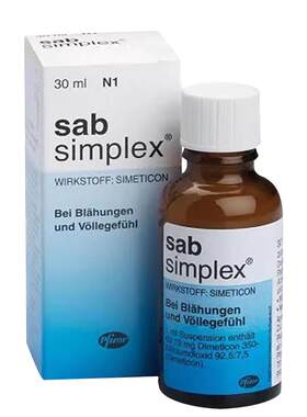 SabSimplex德国西甲硅油滴剂30ml2瓶婴儿肠绞痛胀气原装进口正品