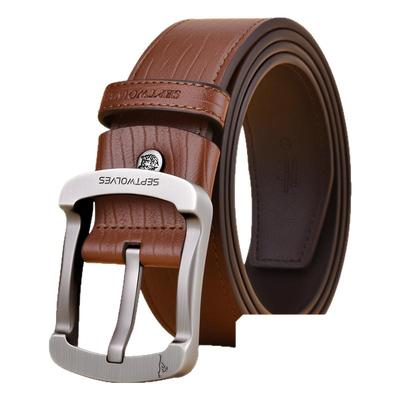 七匹狼男士皮带高档针扣腰带