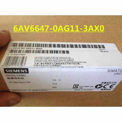议价6AV6647-0AG11-3AX0西门子TP1500触摸屏6AV66470AG113AX0