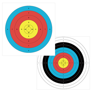 40全环半环靶纸批发定制射箭靶子不反光箭纸飞镖比赛箭馆训练用