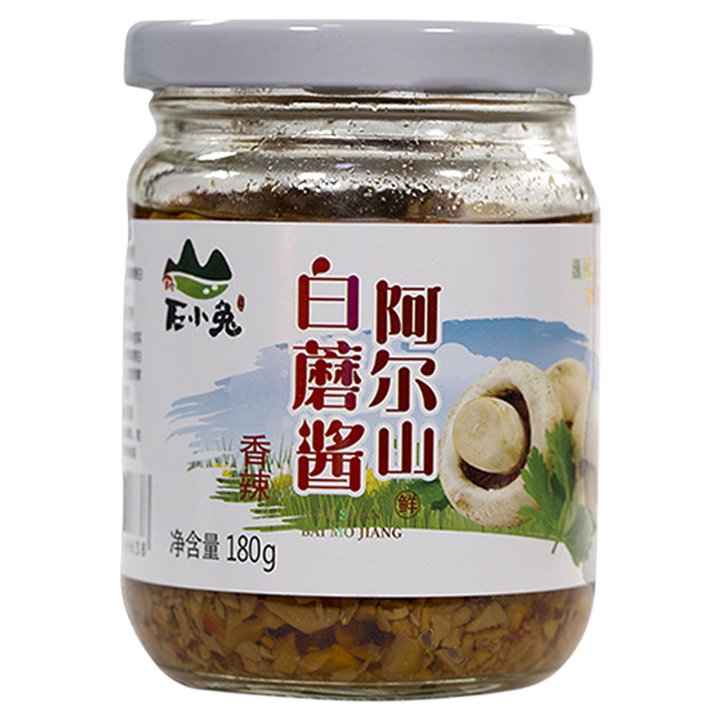 草原白蘑菇酱180g瓶 香菇拌饭酱拌面调味酱