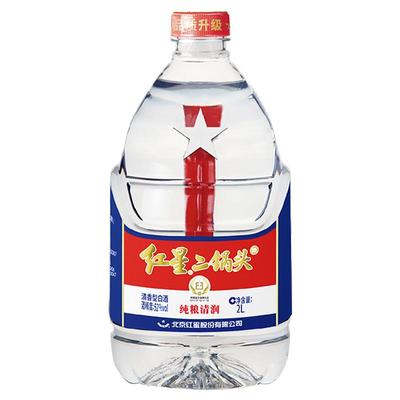 红星二锅头桶装52度大桶2L