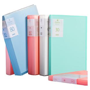 a4文件夹透明插页试卷收纳袋100/60页资料册档案夹多功能初中卷子整理神器多层文件册学习办公用品活页乐谱夹