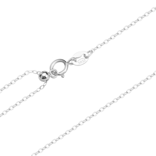 925纯银插针式项链女素链可调节链子裸链串珠链替换链锁骨链配饰