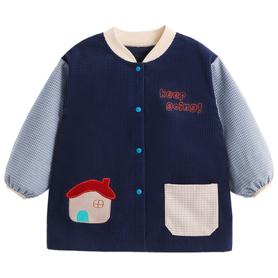 男童吃饭防脏罩衣羽绒服外穿护衣