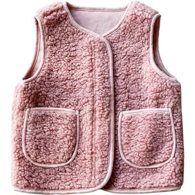 女童马甲加厚加绒背心