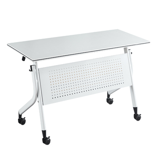 折叠会议桌可移动拼接长条桌子带轮多功能办公桌培训课桌椅组合