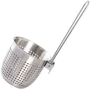 新厨仕火锅漏勺可折叠挂边不锈钢过滤网篮厨房煮面麻辣烫专用漏网