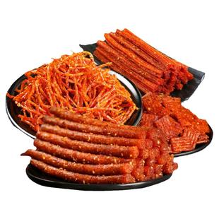 湖南翻天娃大刀肉网红辣条魔术丝仙女棒不想挂科80后儿时麻辣零食