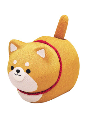 可爱车载办公室摆件绢布招财日式