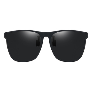 墨镜夹片开车专用男女士偏光夹片式近视太阳眼镜方形超轻日夜两用