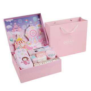 六一高端礼品少女心新年文具套装礼盒女孩生日礼物立体ins手账中小学生大礼包实用学习用品奖励小仙女公主8岁