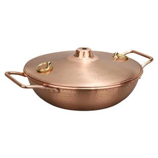 加厚紫铜火锅卡式炉燃气火锅户外日式火锅炉火锅鸡用铜火锅纯铜