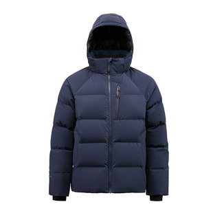 君羽户外鹅绒羽绒服男短款加厚冬季鹅绒羽绒服男面包服外套男137