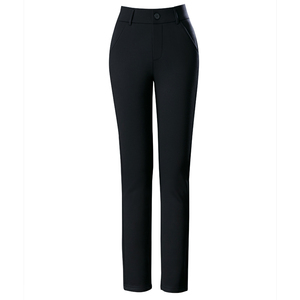 梦蝶之家加绒加厚裤子女2024秋冬新款弹力特大码高腰休闲直筒长裤