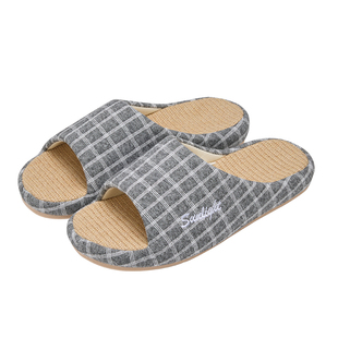 亚麻拖鞋男士2026新款春秋室内家居四季抗菌防滑棉麻布拖鞋女夏