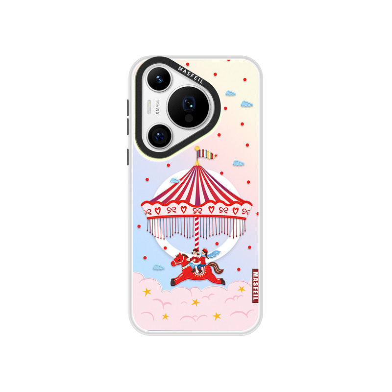 ZHIZHE×云端木马适用华为Pura90Pro手机壳p70新款磁吸p80带支架p40pro+套可爱本命年红色全包高级感Ultra