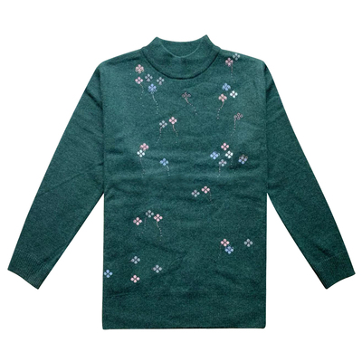 毛衣加肥妈妈打底衫老年人奶奶