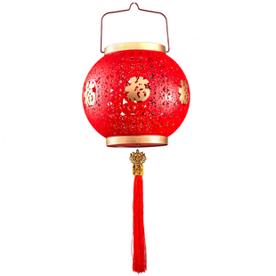 太阳能灯笼中国福春节户外庭院装饰过年喜庆围墙大门红灯笼灯