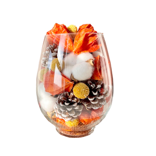 柿柿如意新年福桶干花花束真花装饰摆件乔迁新婚客厅喜庆气氛摆设