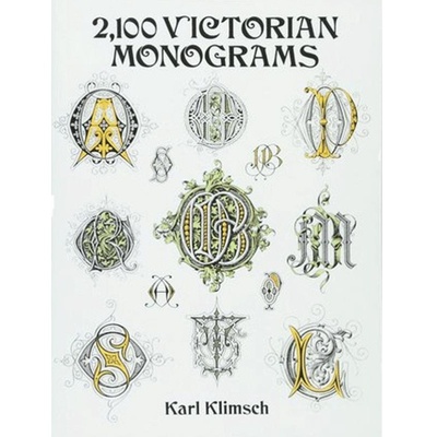 预售 2100种维多利亚字体 进口艺术 2100 Victorian Monograms Karl Klimsch 书法练习字帖花体字【中商原版】