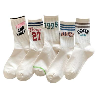 秋冬无骨纯棉袜女配瑜伽裤好看