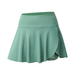 FIZZCOCO白色高尔夫服装女高腰运动短裙荷叶式专业网球裙半身裙夏
