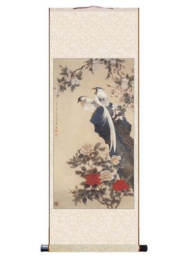 陈之佛花鸟图玄关挂画仿古画