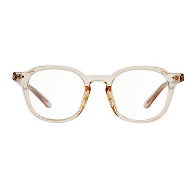 韩国茶色楷灿明星同款眼镜素颜框