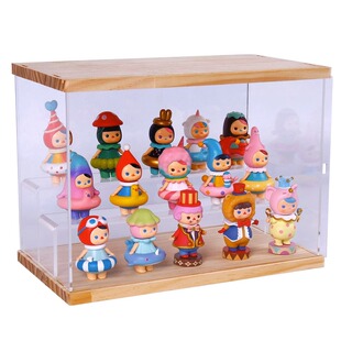 泡泡玛特展示盒盲盒收纳架透明手办柜防尘亚克力小摆件积木陈列盒
