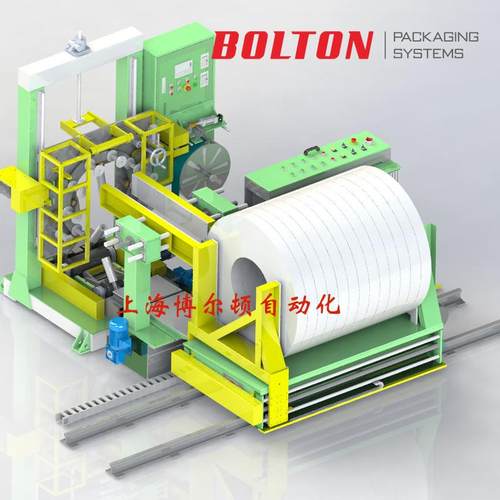 厂家供应钢带缠绕包装机 全自动钢卷缠绕膜机 全自动缠绕打包机