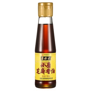 六必居石磨正宗小磨芝麻香油火锅油碟蘸料芝麻油串串炒菜家用香油