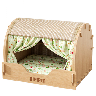 实木猫抓板剑麻猫窝一体耐磨不掉屑四季通用猫爪猫咪双层超大窝