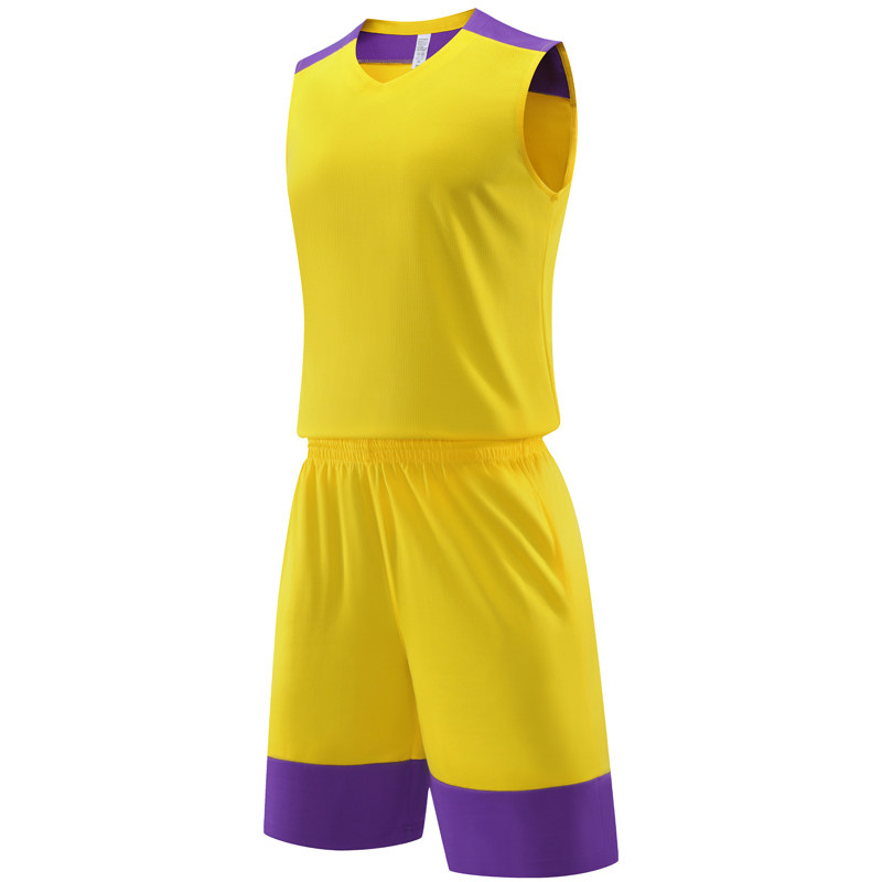 篮球服套装定制球队比赛训练服中大学生队服背心运动球衣221黄色