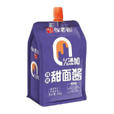 佐香园甜面酱配料干净450g