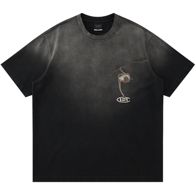 CLOT猴子捞月水洗短袖T恤