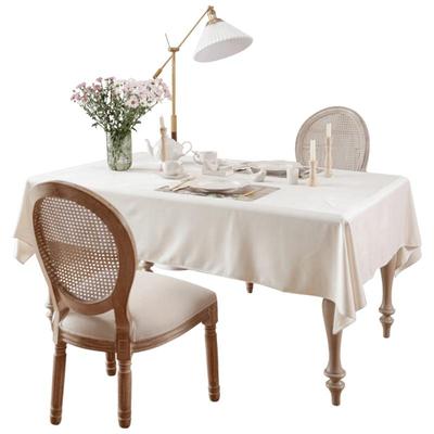 misspeony防水防污白色绒桌布