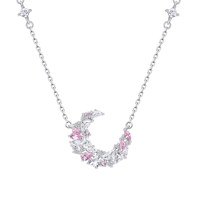 周大生*DC魔法星辰心月项链纯银新款轻奢高级感生日礼物送女友